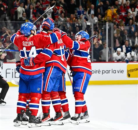 résultat hockey canadien hier.